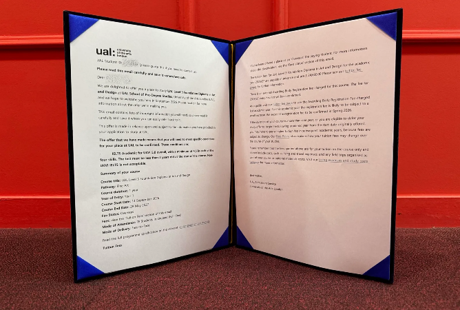 합격 오퍼 레터