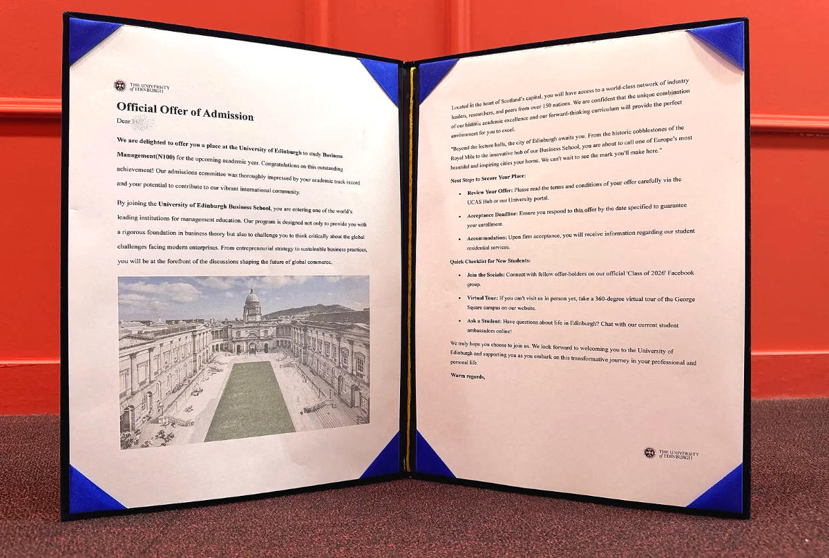 합격 오퍼 레터